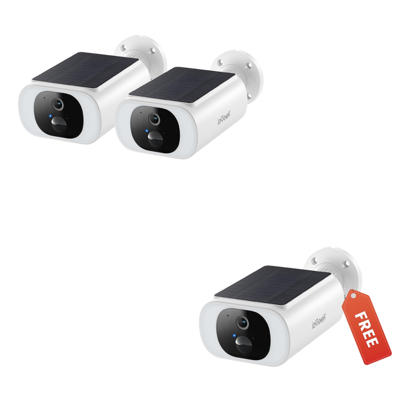 ieGeek 屋外 ソーラー 電池式 防犯カメラ S1