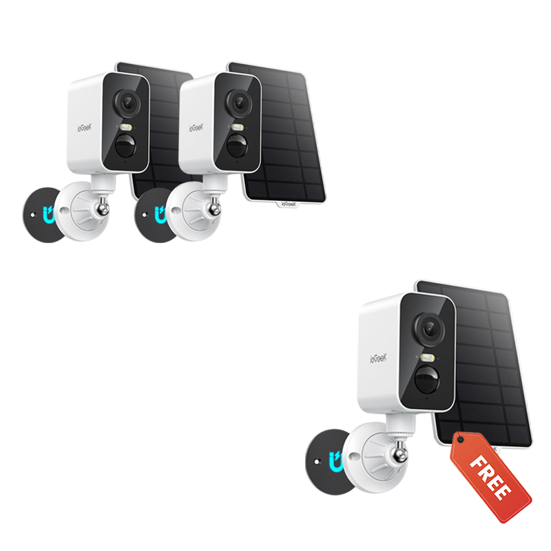 ieGeek 屋外 ソーラー 電池式 防犯カメラ S2