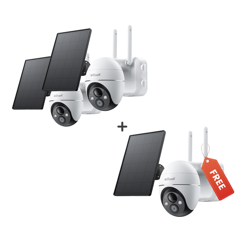 ieGeek 屋外 ソーラー 電池式 防犯カメラ ZS-GX4S